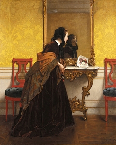 Le Bouquet [1857] by Alfred Stevens [1823–1906]